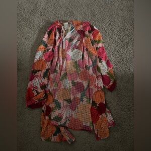 NWT Trina Turk Sunny Bloom Kimono bathing suit cover up L/XL